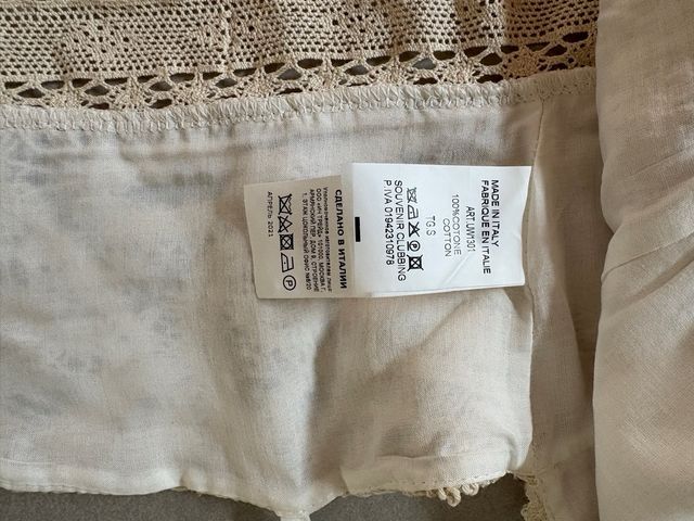 Top pizzo foderato elegante