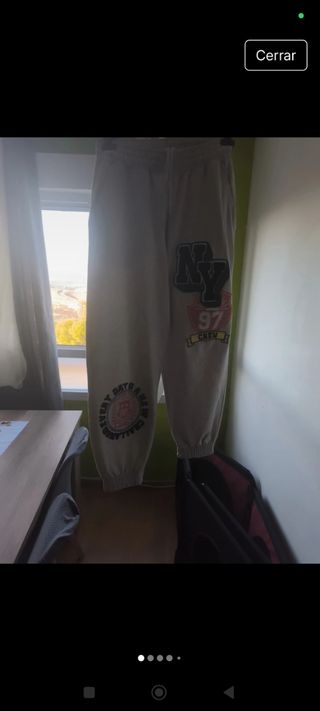 Pantalón chándal beige NY 97 Crew Talla M