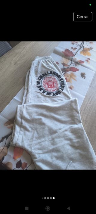 Pantalón chándal beige NY 97 Crew Talla M