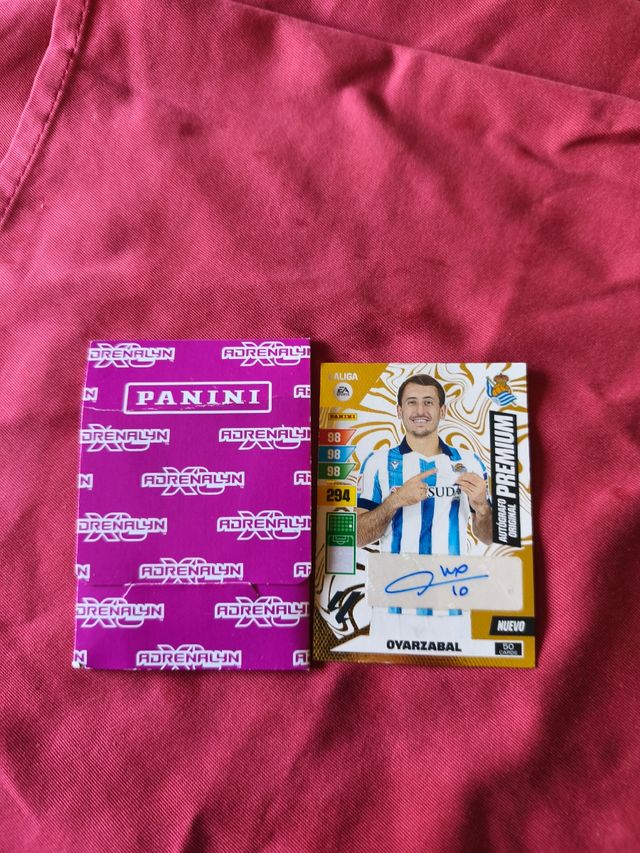 Carta Panini Oyarzabal LaLiga Premium Autógrafo