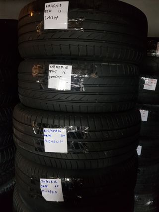 Neumáticos Dunlop y Michelin