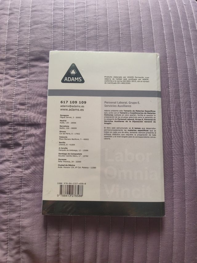 Personal Laboral especializado Servicios Auxiliar