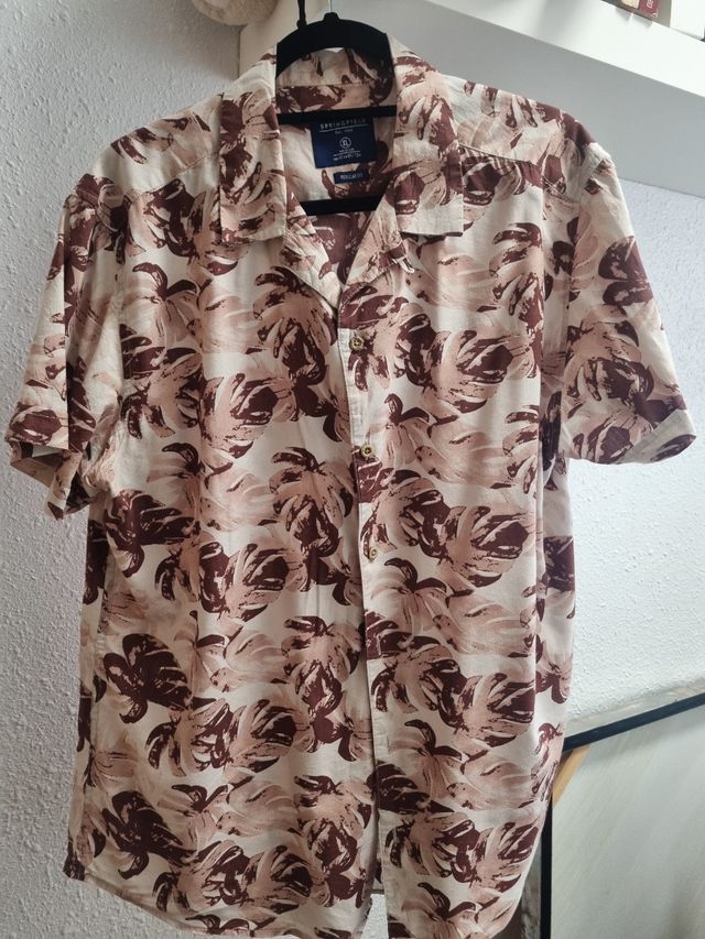 Camisa Springfield Estampada Marrón Talla XL
