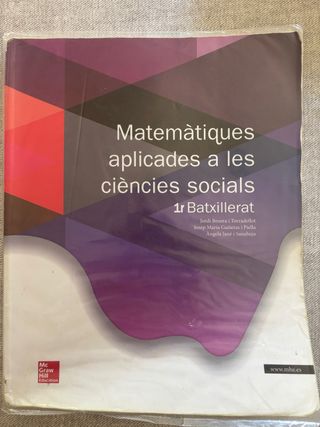 Matemàtiques Aplicades a les CiènciesSocials 1r...