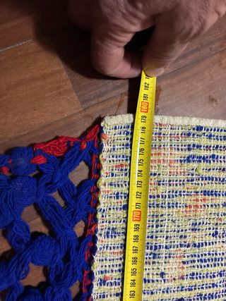 Colcha de telar artesanal de origen Gallego