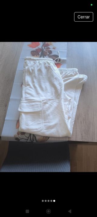 Pantalón chándal blanco nuevo sin etiqueta