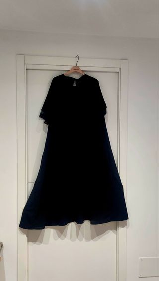 Vestito nero in viscosa