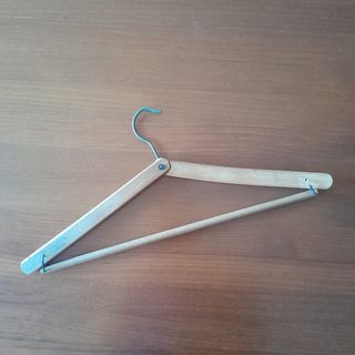 Percha Plegable Ropa Vintage Madera