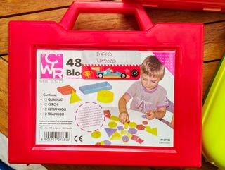 Set 3 valigette: abaco, blocchi logici, Regoli