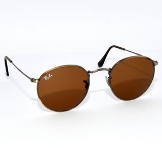 Gafas de Sol Ray-Ban RB3447 Round Metal Marrón