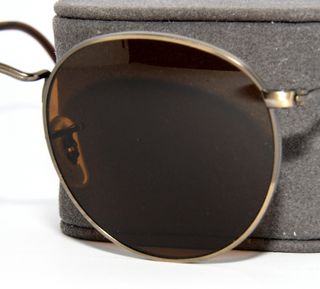 Gafas de Sol Ray-Ban RB3447 Round Metal Marrón