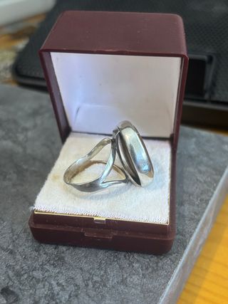 Anillo plata de ley • Piedra Natural Central