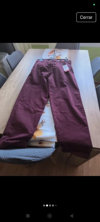 Pantalón Lefties burdeos talla L nuevo