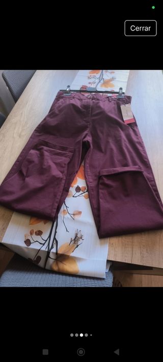Pantalón Lefties burdeos talla L nuevo
