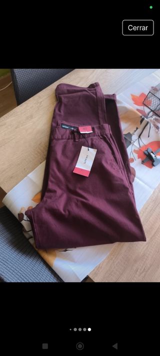Pantalón Lefties burdeos talla L nuevo