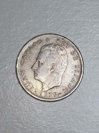 Moneda 5 PTAS Juan Carlos I 1975