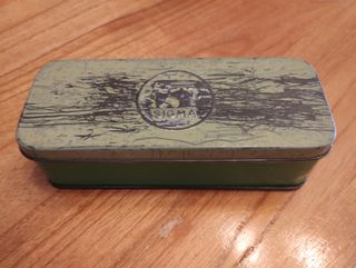 CAJA METÁLICA SIGMA MÁQUINAS COSER.