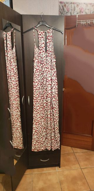 Vestido largo estampado floral