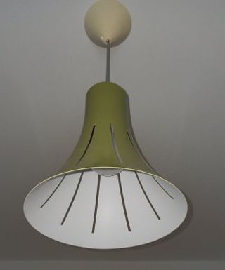 Lampadario moderno verde e bianco