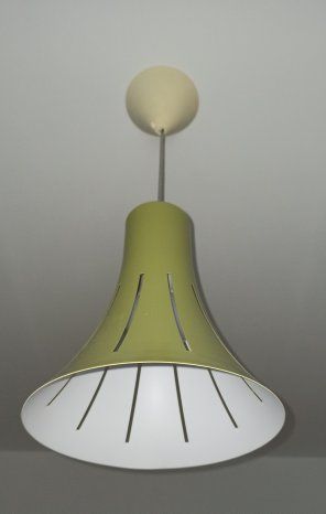 Lampadario moderno verde e bianco