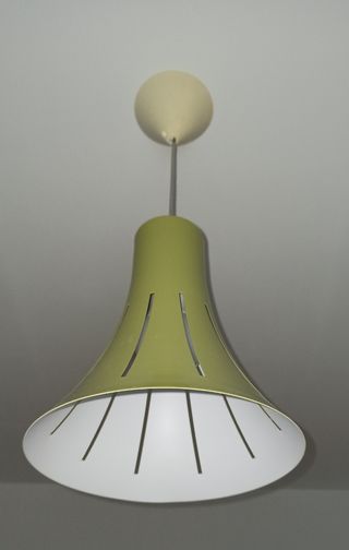 Lampadario moderno verde e bianco