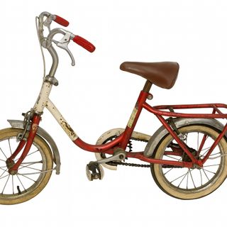 Bicicleta infantil vintage roja