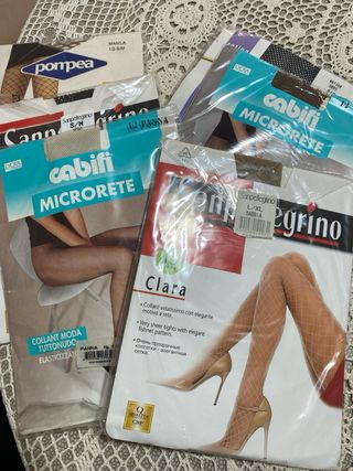 blocco calze collant e autoreggenti a rete