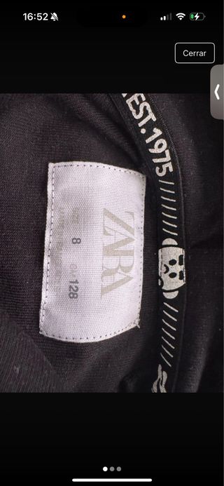 Sudadera niño negra con estampado