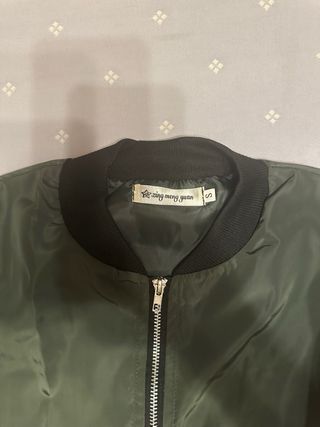 Chaqueta Bomber fina Verde Talla S