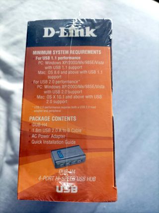 Hub USB D-Link DUB-H4 4 Puertos