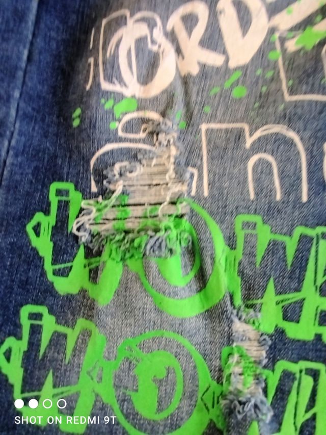 Jeans corti con stampa