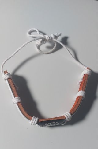 Pulsera de cuero con elefante Cordones para atar