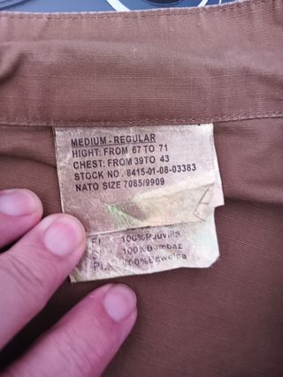 Camicia mimetica TAN