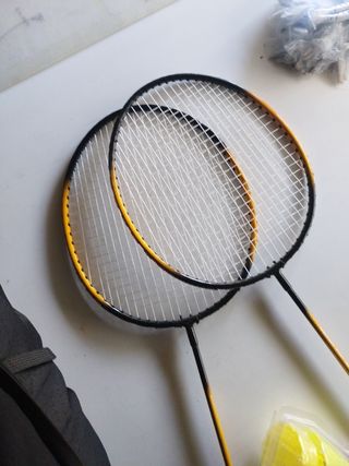 Raquetas de bádminton con volantes