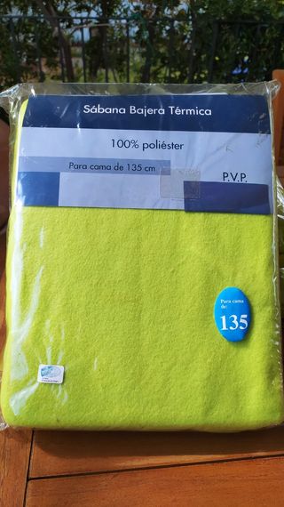 Sábana Bajera Térmica, nueva sin estrenar ,Verde