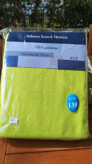 Sábana Bajera Térmica, nueva sin estrenar ,Verde