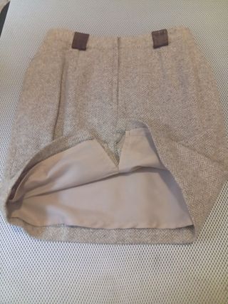 Falda Salosegui Beige y Marrón