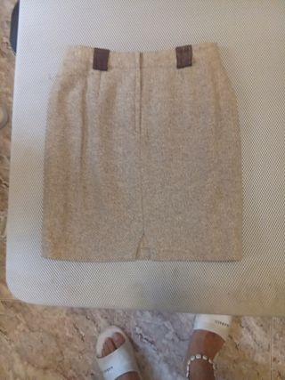 Falda Salosegui Beige y Marrón