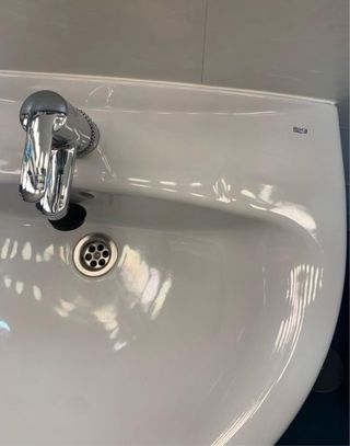 Lavabo Roca Blanco Porcelana con pie