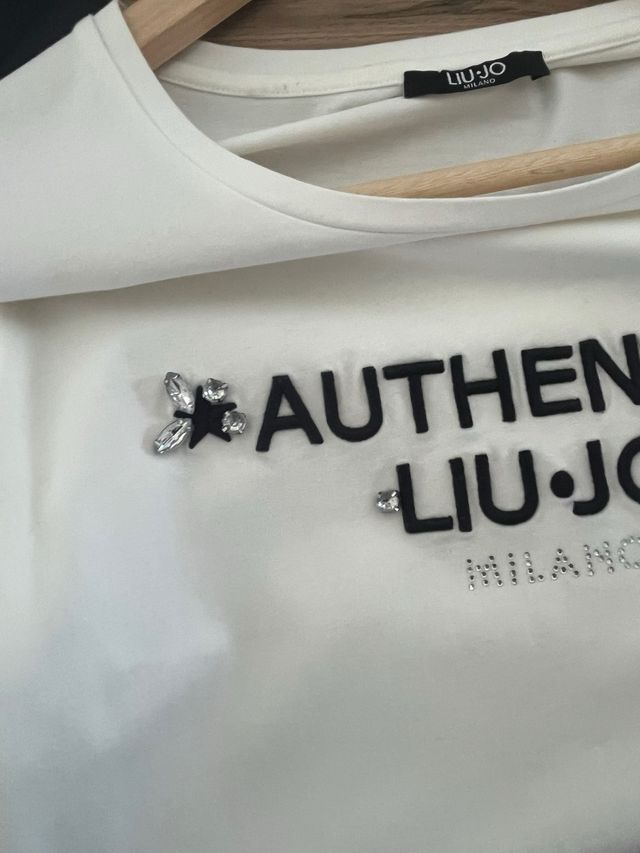 T-shirt Liu Jo bianca con strass