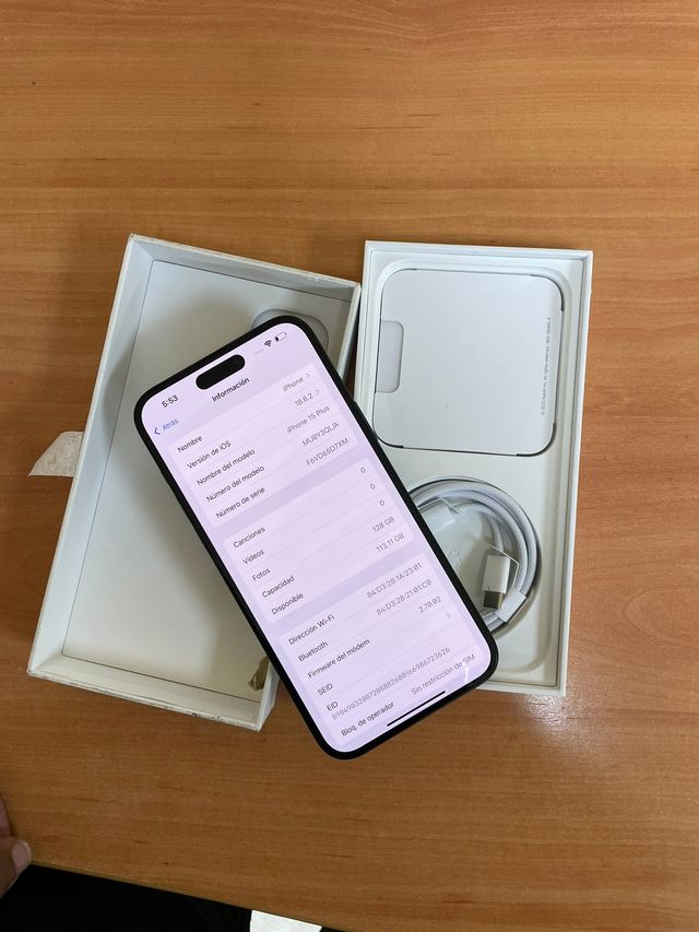 Iphone 15 plus - Negro 108679 128gb