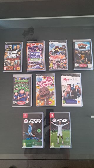 Cajas Sony PSP...Nintendo Switch 