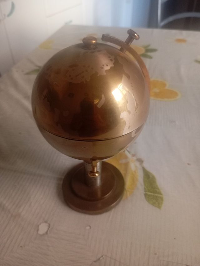 Porta sigarette vintage da tavolo in ottone