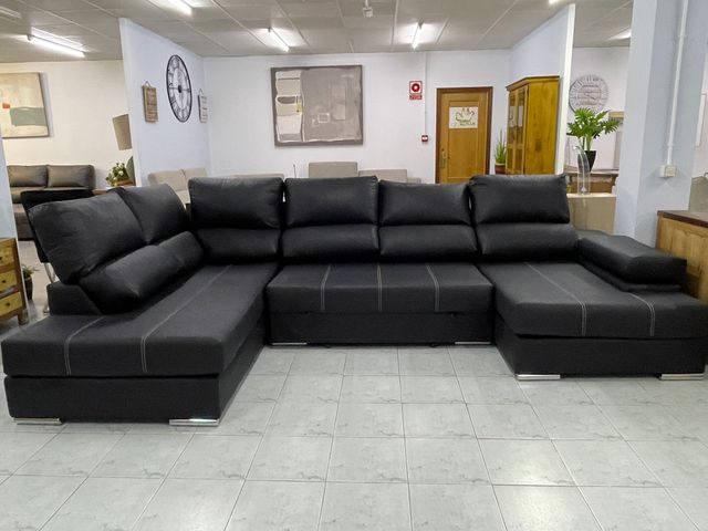 Liquidación Sofá Cama Negro Nuevo
