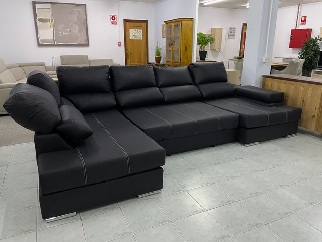 Liquidación Sofá Cama Negro Nuevo