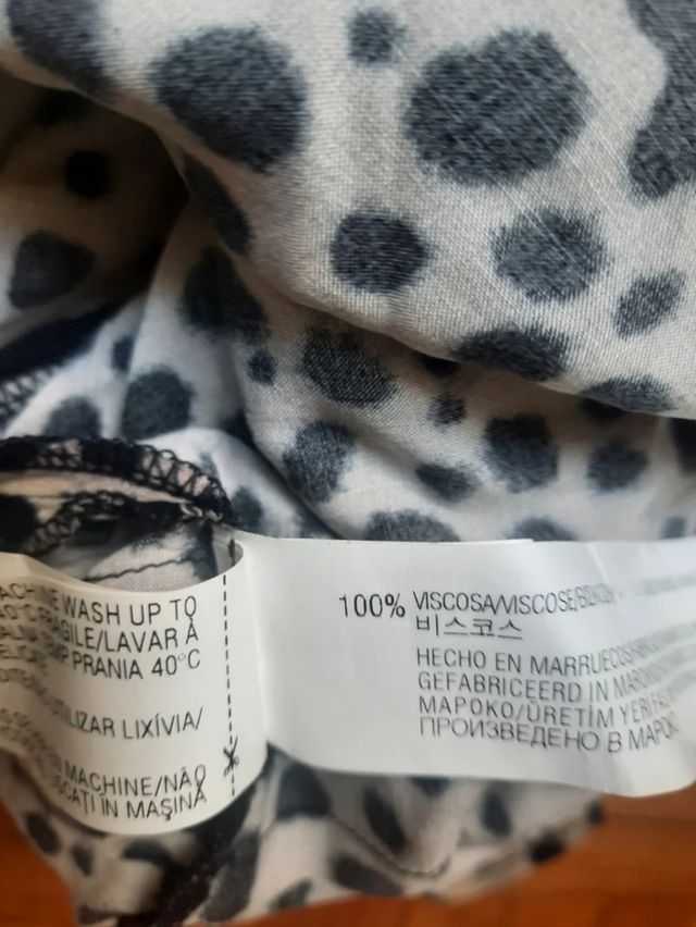 Vestido Zara nuevo Animal Print Talla M