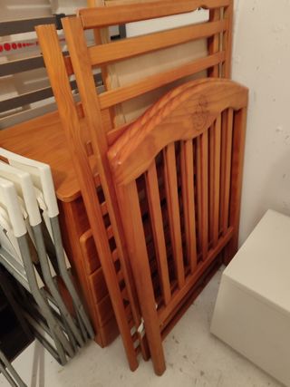 Cuna infantil de madera