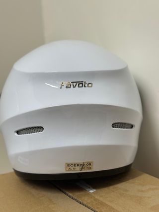Casco Moto Integral Favoto Blanco