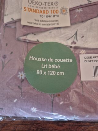 Funda nórdica cuna + funda cojín+ chinchonera