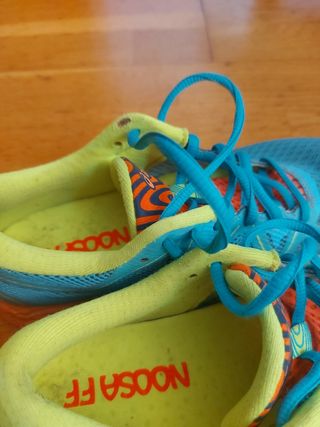 Zapatillas Asics running azul y verde